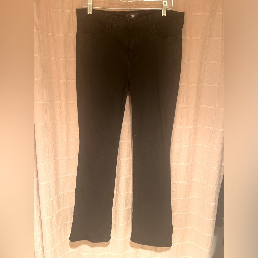 NYDJ Barbara Bootcut black jeans size 10